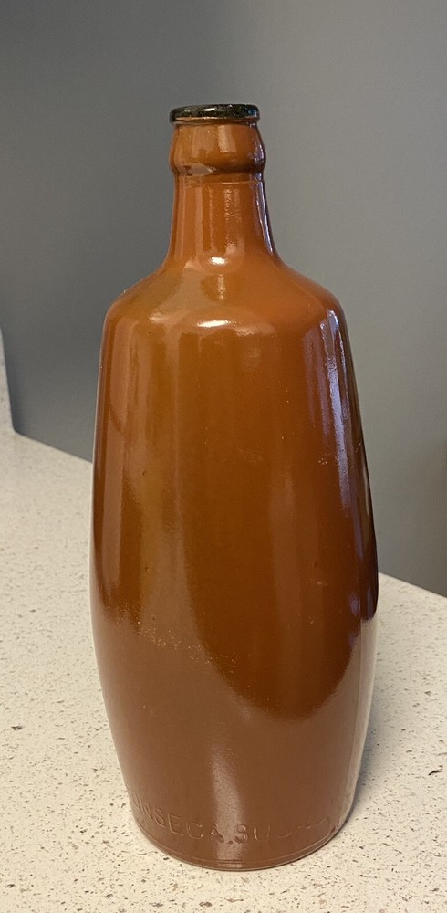 JM Da Fonseca Sucrs. Lancers bottle Lisbon Portugal 9&Prime; brown