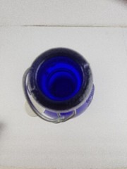 Vintage Casadis Milano Cobalt Blue « Jus De Fruits » Glass Jug-2 Liter