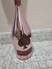 Empty Magnum Ace of Spades bottle , 1.5 Lt Rose Pink Color Armand De Brignac