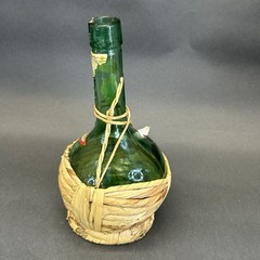 Orvieto Bigi Bottle Raffia Wrapped Empty 75cl Vintage Italian