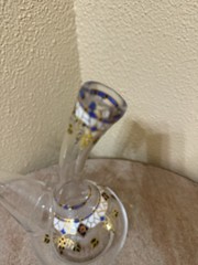 Late 19 Th Century Decorative Spanish Hand Blown glass porrón