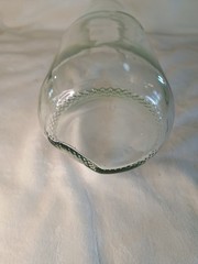 Vintage Owen-Illinois Glass Carafe Liter Embossed Since 1852 9.75&Prime; Tall