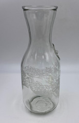 Vintage 1990 Paul Masson Wine Carafe Norman Kosarin Floral Design