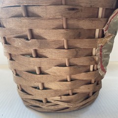 Vtg Wicker Wrapped Demijohn Dalmau Tarragona Green Glass Wine Bottle 13”h x 8.5”