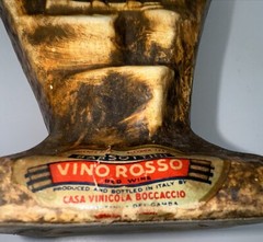 Vintage Casa Vinicola Boccaccio Basting Vino Rosso Castle Wine Bottle Very Rare