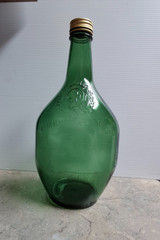 United Vintner&rsquo;s Inc. 5401, Half Gallon Green Glass Bottle Est Asti-1881
