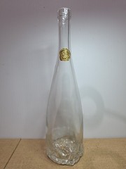 EMPTY 2023 Cote Des Roses Clear Glass Wine Bottle 13&Prime; Tall