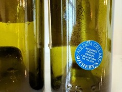 vintage empty wine bottles 1947/1949/1950