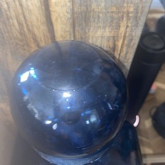 Vidrios San Miguel EXTRA LARGE Blue Recycled Glass Bottle Decanter Spain EUC