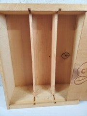 Vintage Cresta Blanca Winery Crate Wooden Box Antique Glass Bottle AL CAPONE?