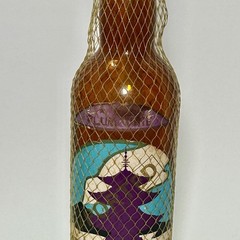 Vintage Pagoda Plum Wine “EMPTY” Bottle Mesh Covering Collectible