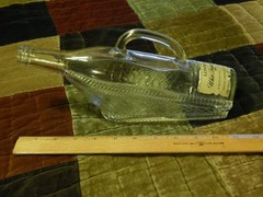 LONDON White Dinner Wine [Ontario Canada] GLASS BOTTLE Decanter w/ Paper Label