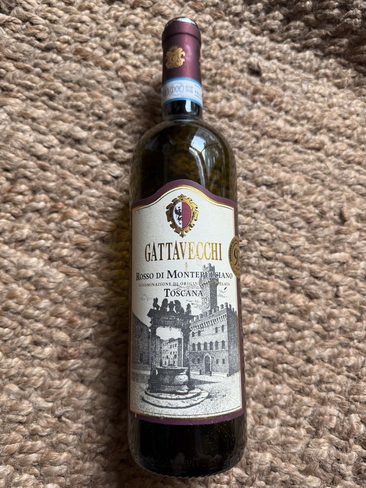 Gattavecchi Rosso Toscana Italian Wine EMPTY bottle