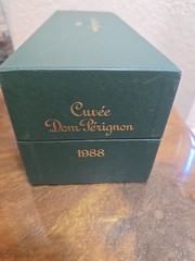 Vintage 1988 Cuvee&rsquo; Dom Perignon Champagne Empty Box w/ orig. Booklet