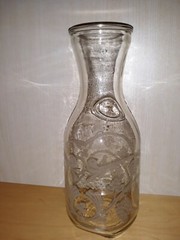 Vintage Wine Carafe Decanter Norman Kosarin 1988 Paul Masson Etched Birds Grapes