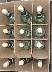 empty wine bottles lot Of 12 Pieces