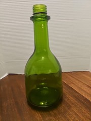 Vintage USA Green Glass 1.5 Liter Bottle Decanter #809 No lid