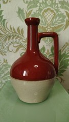 Decor Antique ceramic bottle from World War I, French Bordeaux, 1900s, Bardinet