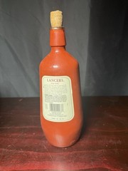 Vintage Lancers Rosé Wine Red Ceramic Bottle Portugal 750ml Empty With Cork