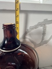 Vintage Brown Jug Christian Brothers California Wine 1 Gallon Bottle Metal Stand