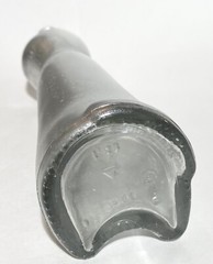 Collectible Vintage CAT SHAPED GLASS BOTTLE – 13”- Metallic Silver
