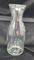 Half Litre Glass Bottle Made In Canada Milk Jar 54527 8” Tall Country Farm house