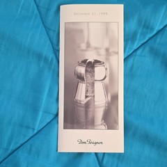 Empty Dom Pérignon Cuvée Vintage 1990 750 mL w/ Box & Booklet And Cork