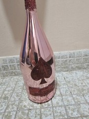 Empty Magnum Ace of Spades bottle , 1.5 Lt Rose Pink Color Armand De Brignac