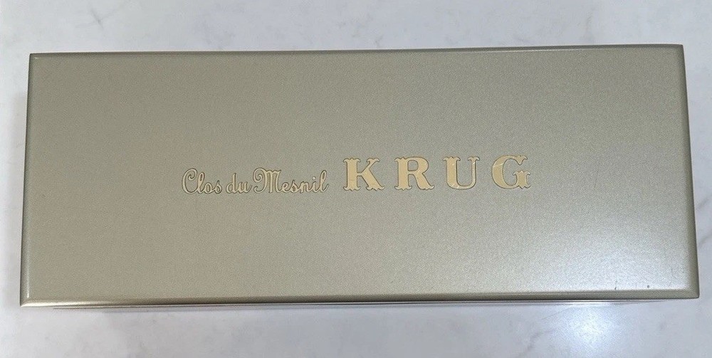 Krug Clos du Mesnil 1995 Empty Wooden Champagne Presentation Box Case Authentic