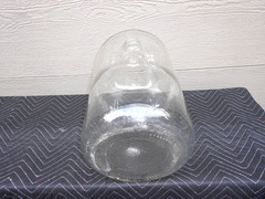 VINTAGE MADE ITALY HEAVY GLASS 5 GALLON WINE -WATER BOTTLE 21 x 10 in – XX 8 C