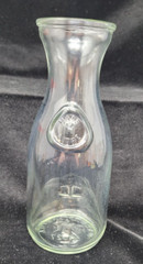 Half Litre Glass Bottle Made In Canada Milk Jar 54527 8” Tall Country Farm house