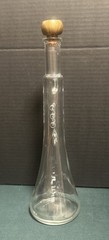 Vintage Pyramid Winery ? Trumpet Horn Shaped Clear Glass Decanter 14” Tall