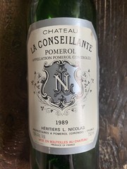 Chateau La Conseillante Wine Bottle Empty 1989 France Collectible 750ml