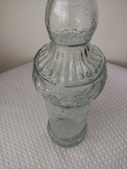 Vintage Decorative Wine Bottle Leaf Pattern Made in Spain. 12 & 3/4&prime; H