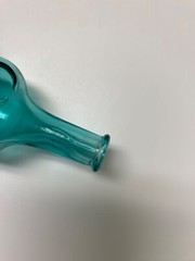 Small Aqua Green Wine Jug Shaped Decorative Bottle