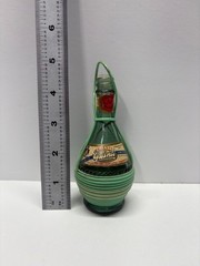 Vintage Mini Riccardo Giunti Italian Chianti Wine Bottle Ex Wicker wrapped 1950