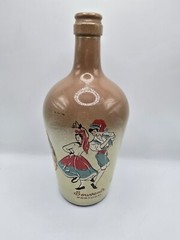 Vintage Souvenir Portugal Fondango Ribate Jo Rose Wine Glass Bottle