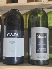 Bordeaux, Cabernet, And Red Blend Empty Wine Bottles In Wooden Case (6)
