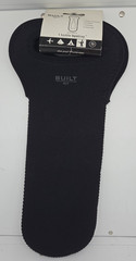 Built NY 1 Black Neoprene Wine Byobag Clink Proof Insulates Lays Flat New W/Tags