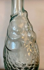 Light Aqua Pescevino Fish Wine Bottle