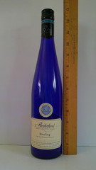 Cobalt Blue Brotherhood Riesling Empty Wine Bottle