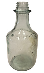 Vintage Marca Petri Pastoso Aqua-Green Wine Bottle