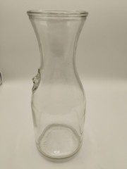 VTG Paul Masson Since 1852 Clear Glass Wine Carafe Bottles, Containers Lot Of 2