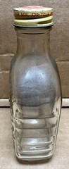 Vintage Berrycup Wines 2/5 Pint Glass Wine Bottle Yonkers, New York EMPTY