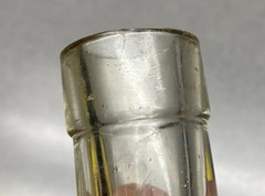 Antique Vintage French Glass Wine Bottle Etched J. Mottet & Co