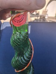 Vintage Awesome 1 Quart 16 1/2&Prime; Tall MCM 1960&rsquo;s Chianti Wine Bottle Free US Ship