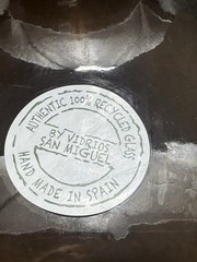 Vidrios San Miguel Bottle Jug Brown Glass Wine Cabernet 3.5 Gallon 16.5” Spain