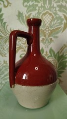 Decor Antique ceramic bottle from World War I, French Bordeaux, 1900s, Bardinet