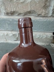 VINTAGE EMPTY MATEUS SPIRAL CARBONATED ROSE WINE BOTTLE 1 PINT OPORTO PORTUGAL