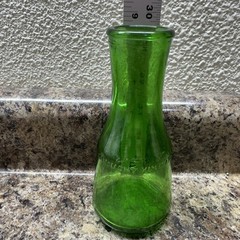 Vintage M LAMONT VINEYARDS 2/5 Pint Green Glass Empty Wine Cruets Bottles.